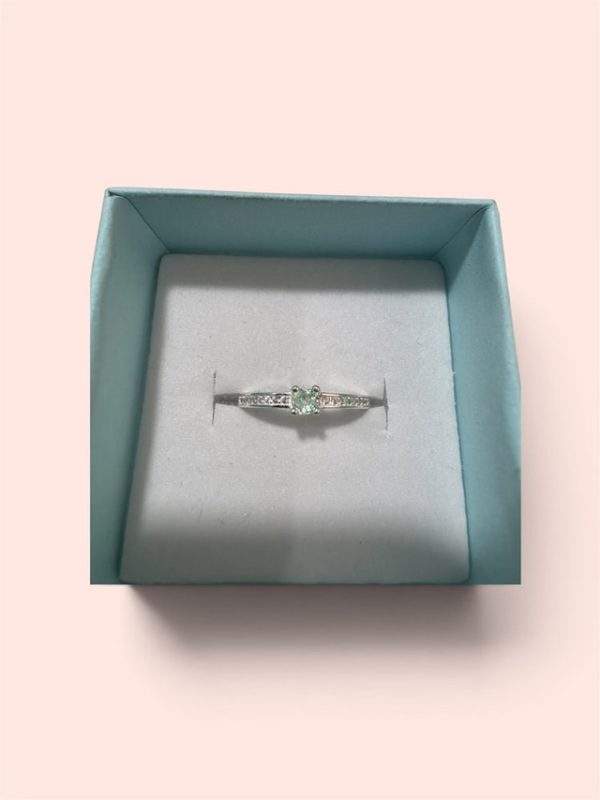 ANILLO COMPROMIISO ESMERALDA NATURAL